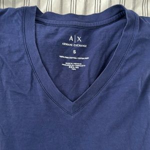 Armani exchange navy blue v neck - great condition - men’s small